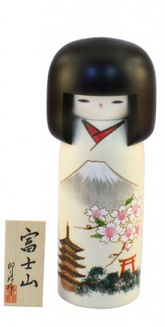 Japonská panenka Kokeshi Fuji 18 cm