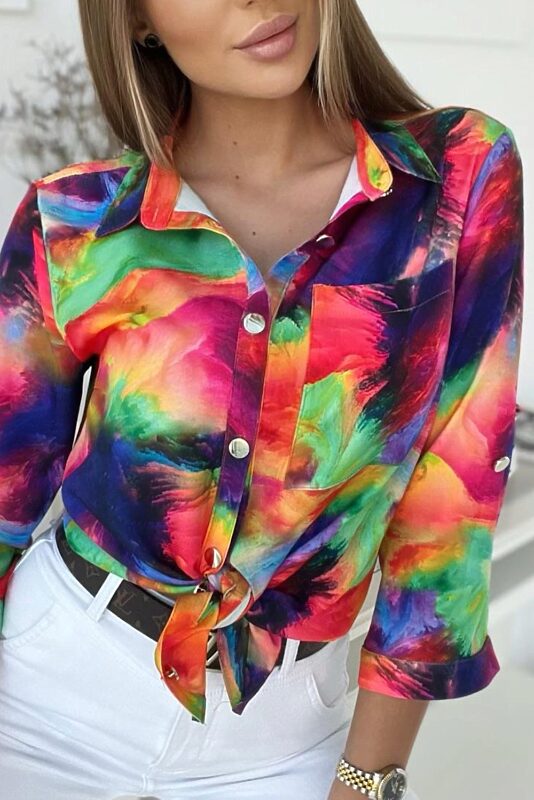 Košile/halenka s barevným vzorem 48