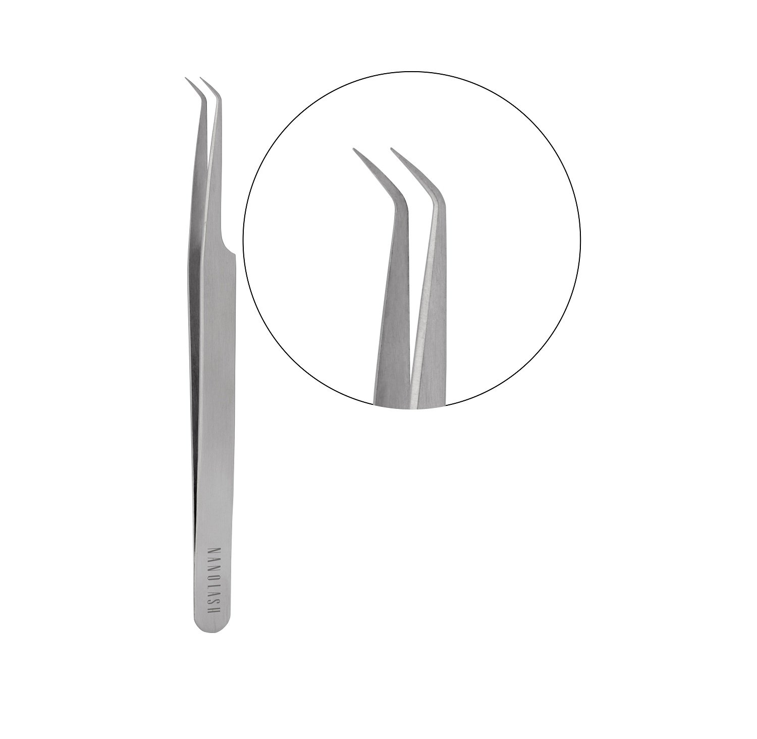 Nanolash Eyelash Tweezers L Shape Pinzeta na řasy ve tvaru L 1ks