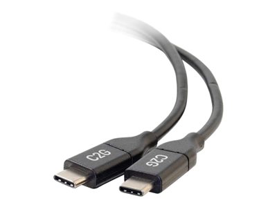 C2G 1.8m (6ft) USB C Cable - USB 2.0 (5A) - M/M USB Type C Cable - Black - USB kabel - USB-C (M) do USB-C (M) - USB 2.0 - 5 A - 1.8 m - černá