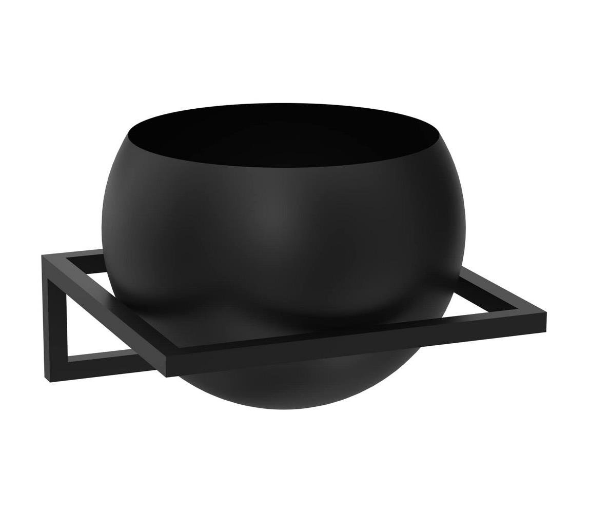 Nástěnný květináč 27x29 cm černá