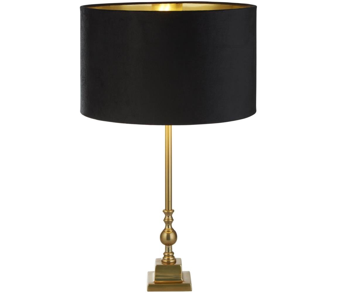 Searchlight Searchlight EU81214BK - Stolní lampa WHITBY 1xE27/10W/230V černá/zlatá