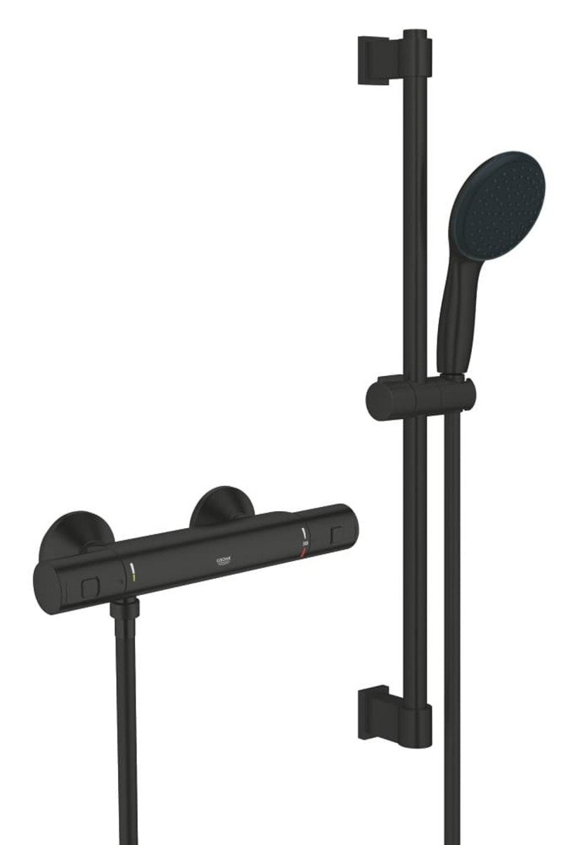 Sprchová baterie Grohe Precision Start se sprchovým setem 150 mm černá matná 345972431