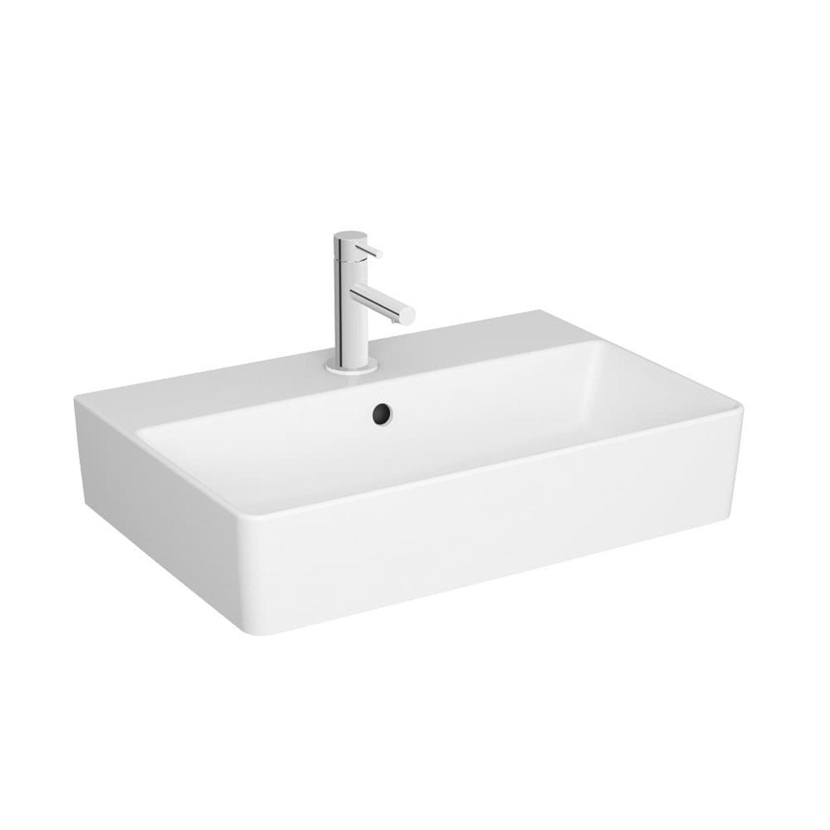 Závěsné umyvadlo VitrA Nuo 60x40 cm otvor pro baterii uprostřed 7435-003-0001