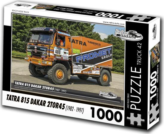 RETRO-AUTA Puzzle TRUCK č.42 Tatra 815 Dakar 2T0R45 (1982 - 1997) 1000 dílků