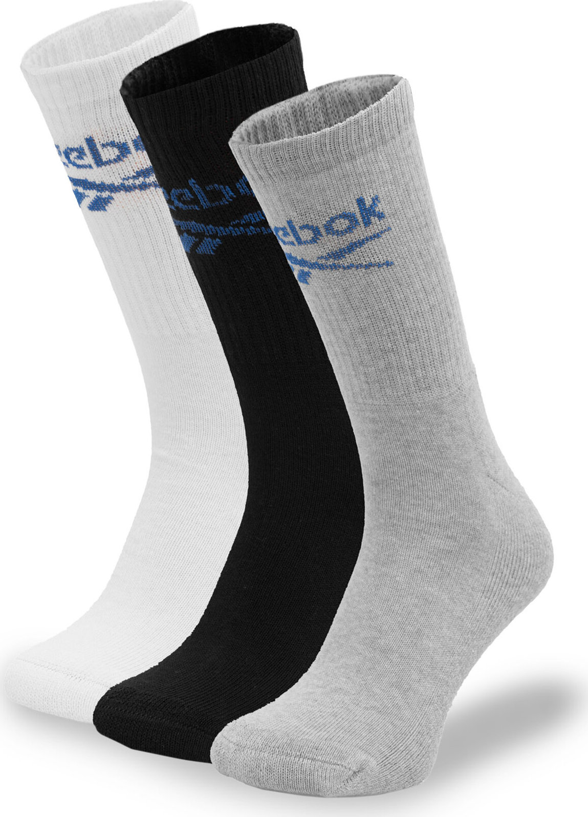 Sada 3 párů vysokých ponožek unisex Reebok R0258-SS24 (3-pack) Barevná