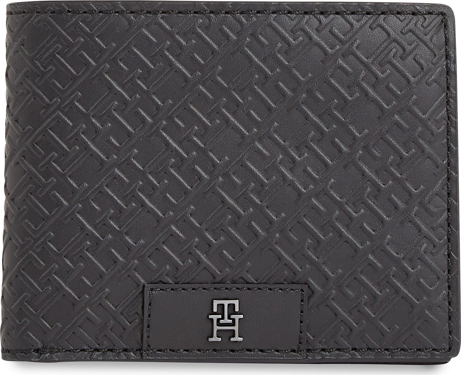 Velká pánská peněženka Tommy Hilfiger Th Monogram Mini Cc Wallet AM0AM12175 Black BDS