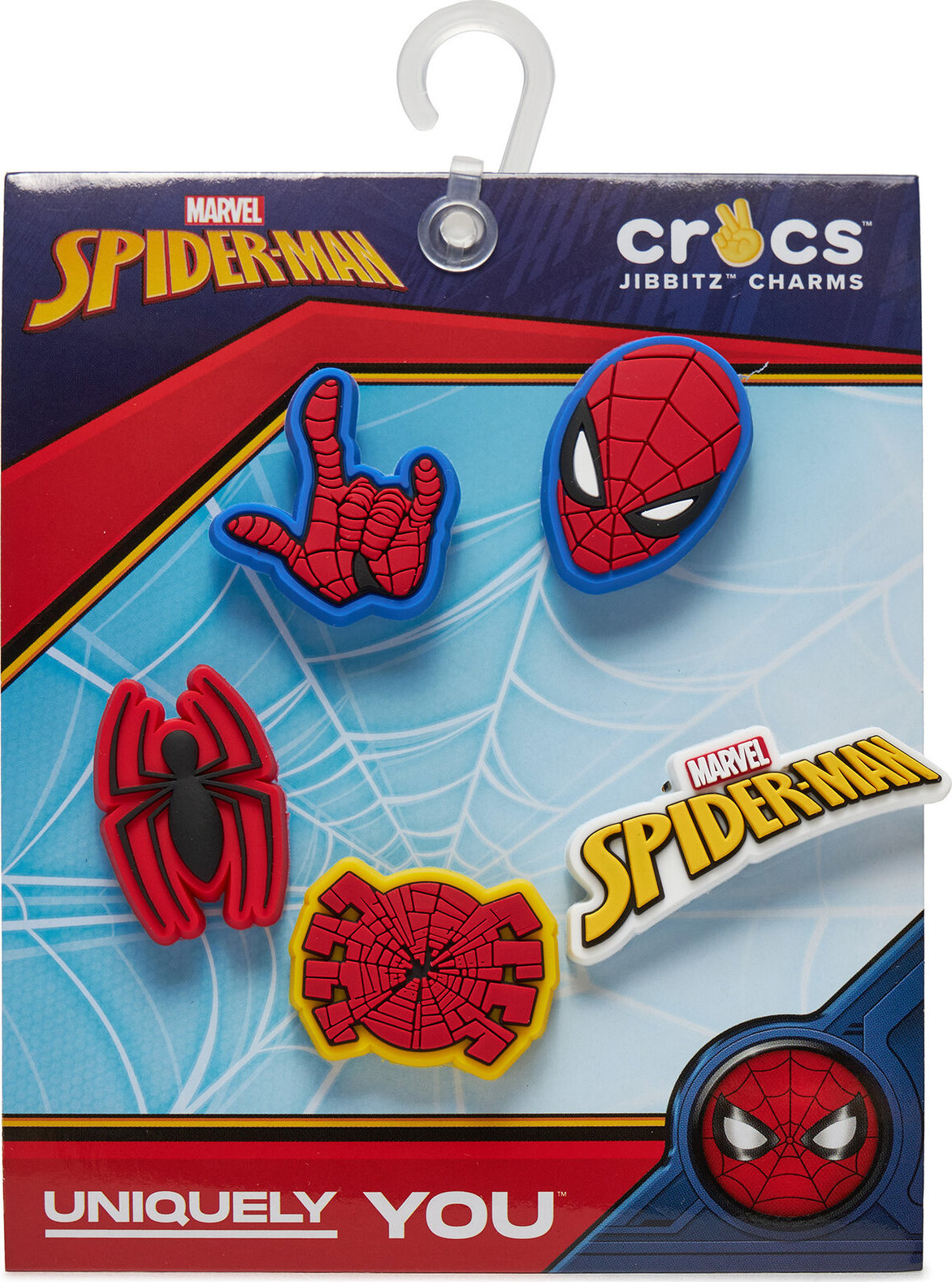 Ozdoba na obuv Crocs Jibbitz Spider Man 5 Pck 10010007 Multicolor