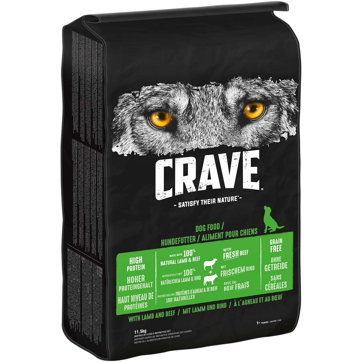 35 % sleva na granule Crave Adult pro psy - s jehněčím & hovězím  11,5 kg