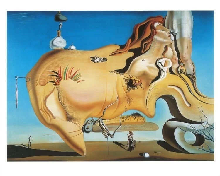 MIGNECO&SMITH Umělecký tisk Salvador Dali - Le Grand Masturbateur, Salvador Dalí, (80 x 60 cm)
