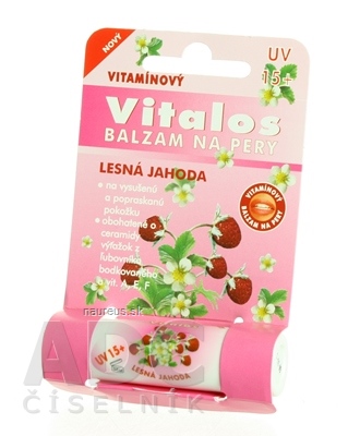 Vitalos s.r.o. VITALOS Balzám na rty lesní jahoda SPF 15 vitamínový 1x1 ks