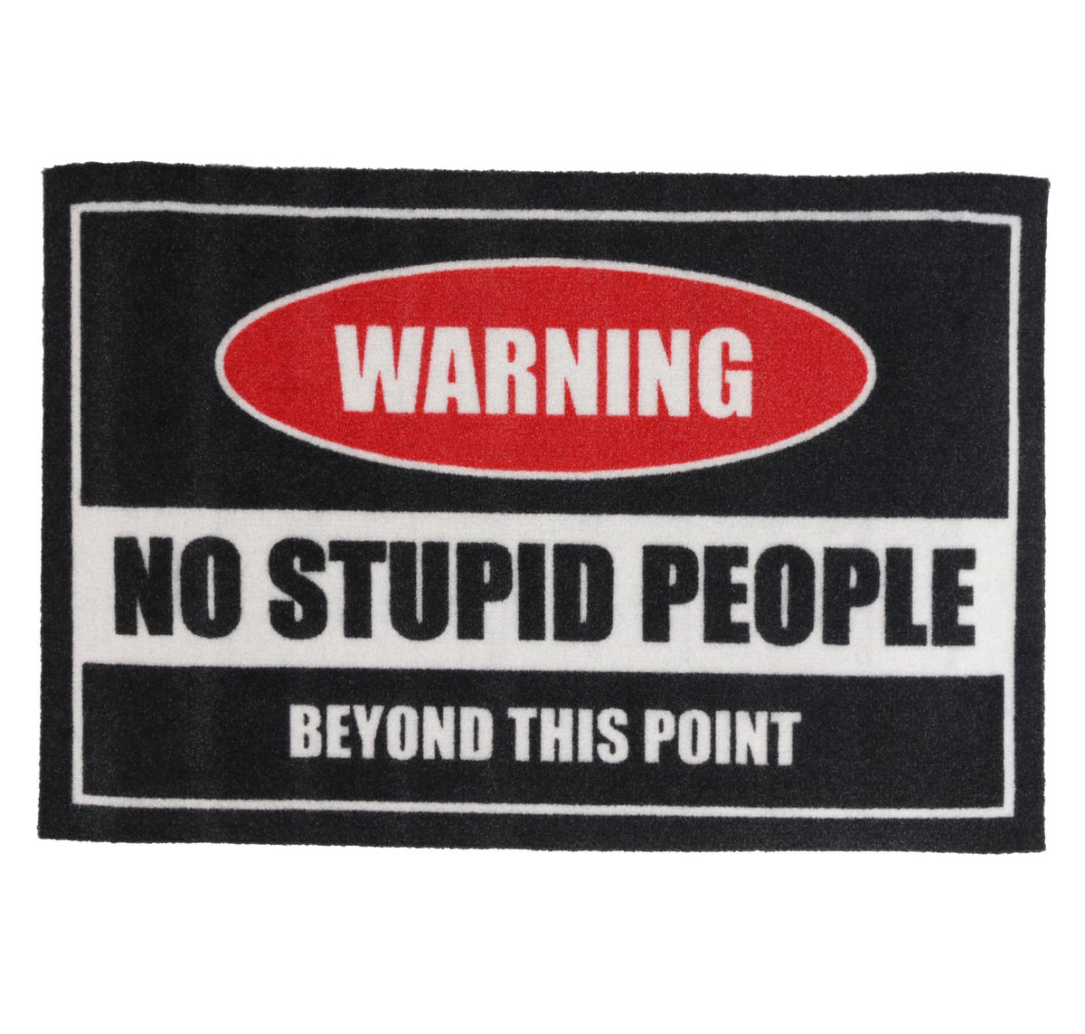 rohožka Warning! No Stupid People - Rockbites