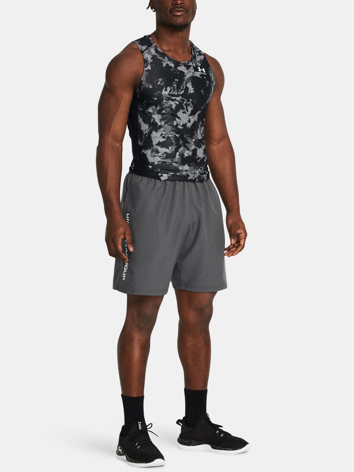 Under Armour Kraťasy UA Woven Wdmk Shorts-GRY - Pánské