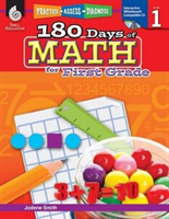 180 Days of Math for First Grade: Practice, Assess, Diagnose (Smith Jodene Lynn)(Paperback)