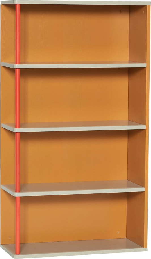 Oranžová nástěnná knihovna z jasanového dřeva 60x109 cm Apollo – Hübsch