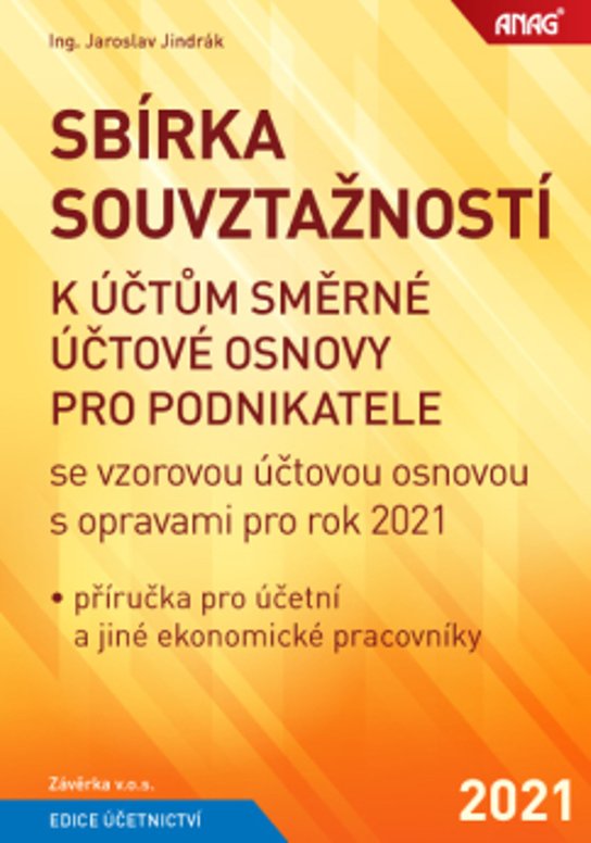 Sbírka souvztažností k účtům směrné účtové osnovy 2021