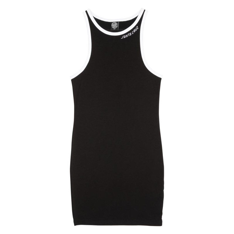 šaty SANTA CRUZ - Strip Racer Dress Black/White (BLACK WHITE)