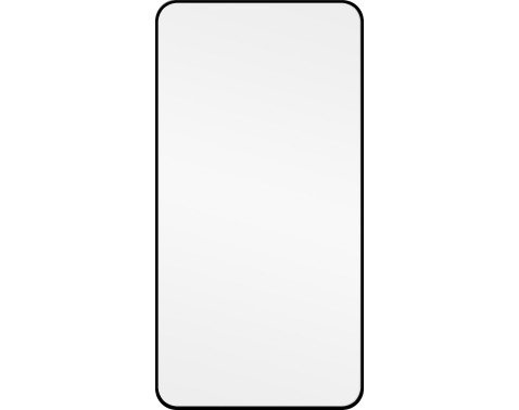 Nástěnné zrcadlo Josie 50x100 cm, černé hranaté