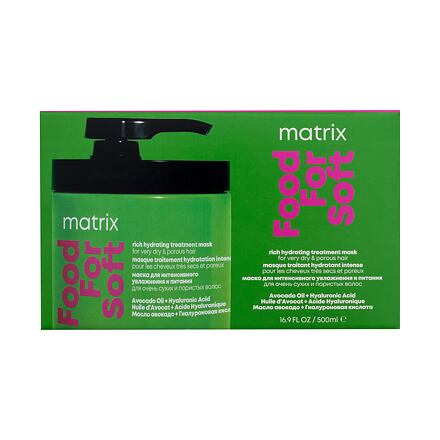 Matrix Food For Soft Rich Hydrating Treatment Mask dámská hydratační maska pro suché vlasy 500 ml pro ženy poškozená krabička