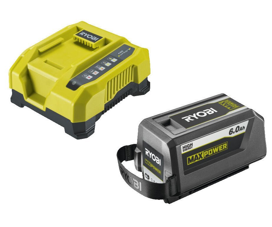 Ryobi RY36BK60B-160 36V MAX POWER akumulátor 6.0Ah High Energy + rychlonabíječka