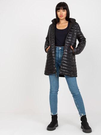 Fashionhunters Dámská oboustranná bunda s kapucí Minority - černá Velikost: S