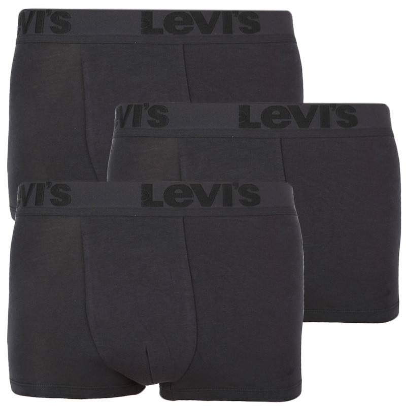 3PACK pánské boxerky Levis černé (905042001 001) XL