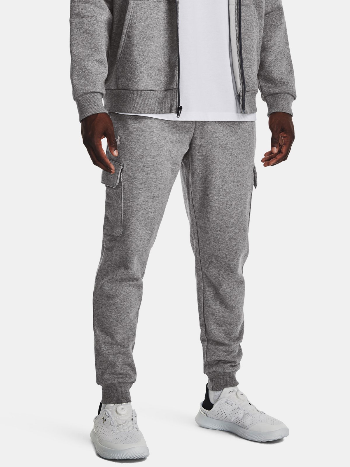Under Armour Tepláky UA Rival Fleece Cargo Jogger-GRY - Pánské