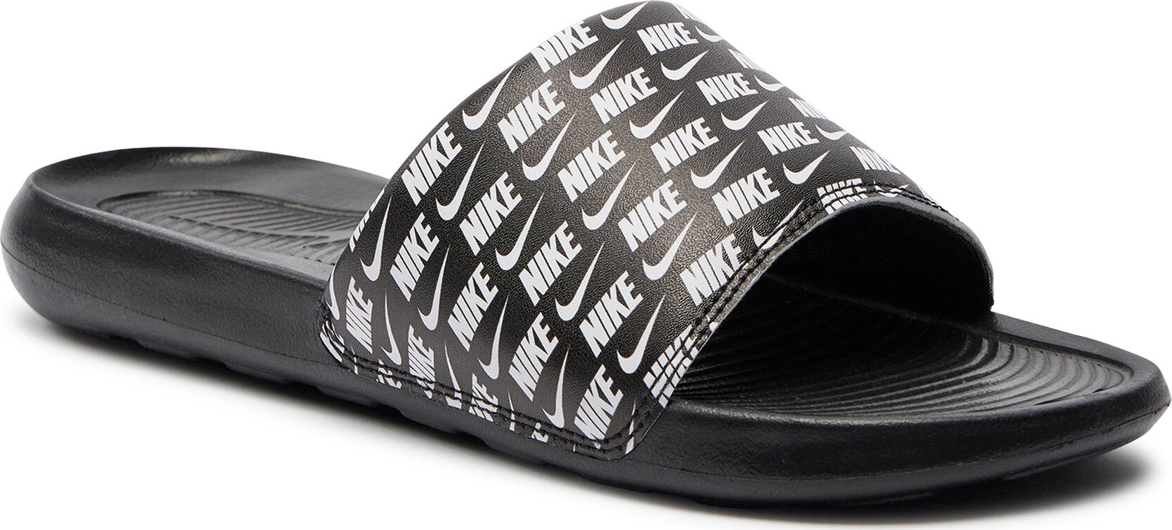Nazouváky Nike Victori One Slide Print CN9678 006 Black/White/Black