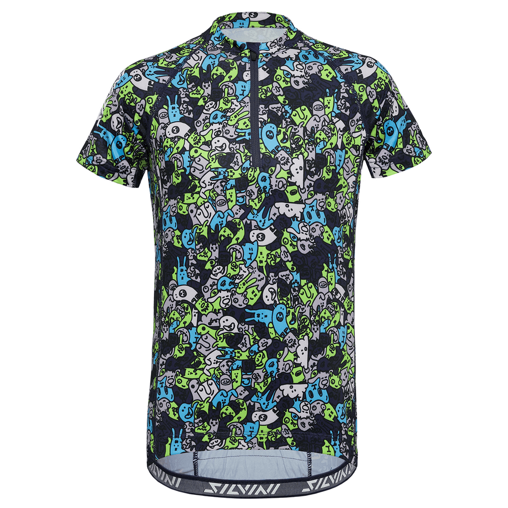 Dětský cyklistický dres silvini scrivia tmavě modrá/růžová 122-128