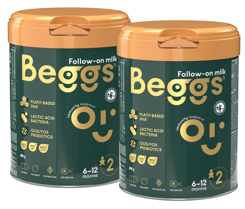 Beggs 2 pokračovací mléko 2 x 800 g