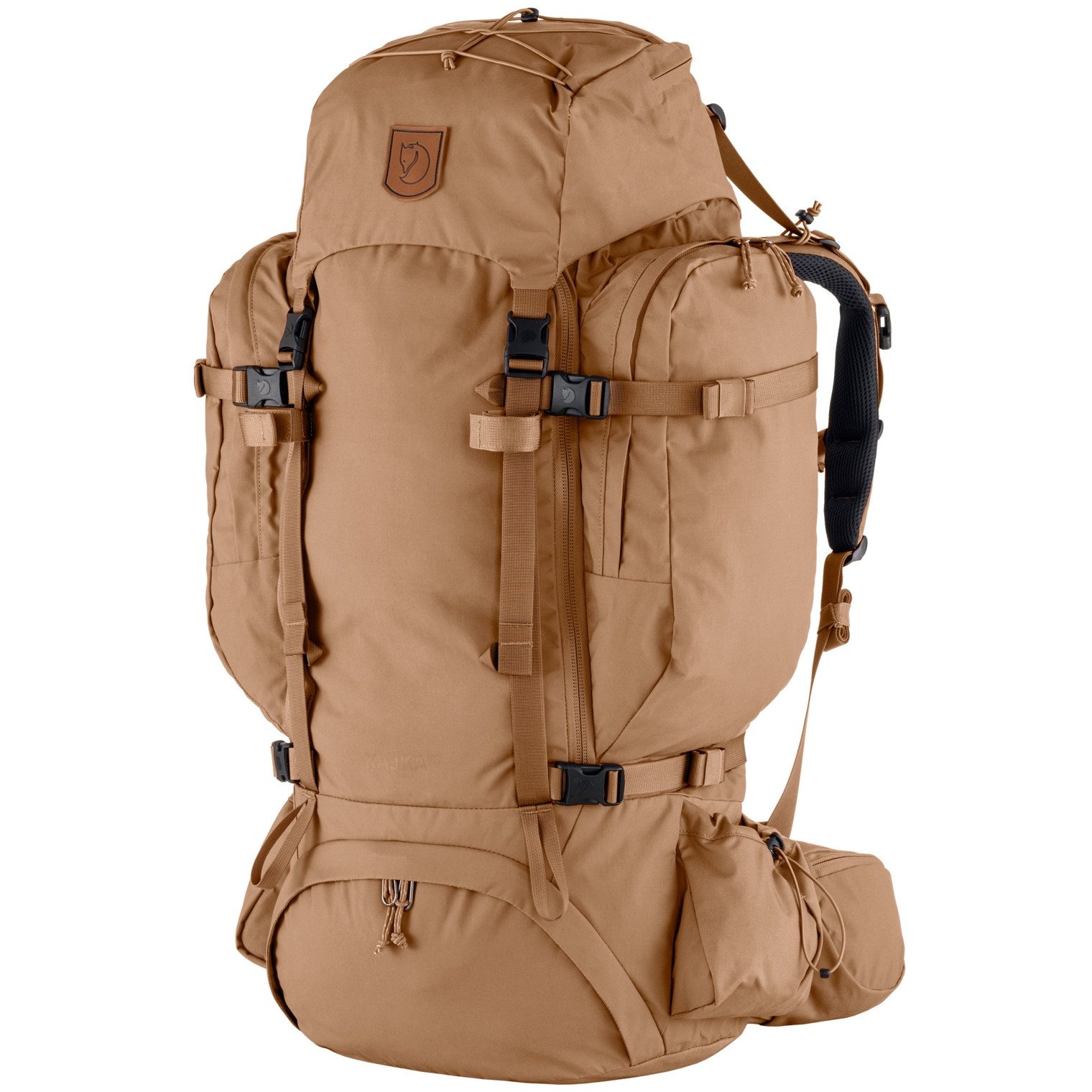 Turistický batoh Fjällräven Kajka 75 Velikost zad batohu: M/L / Barva: béžová