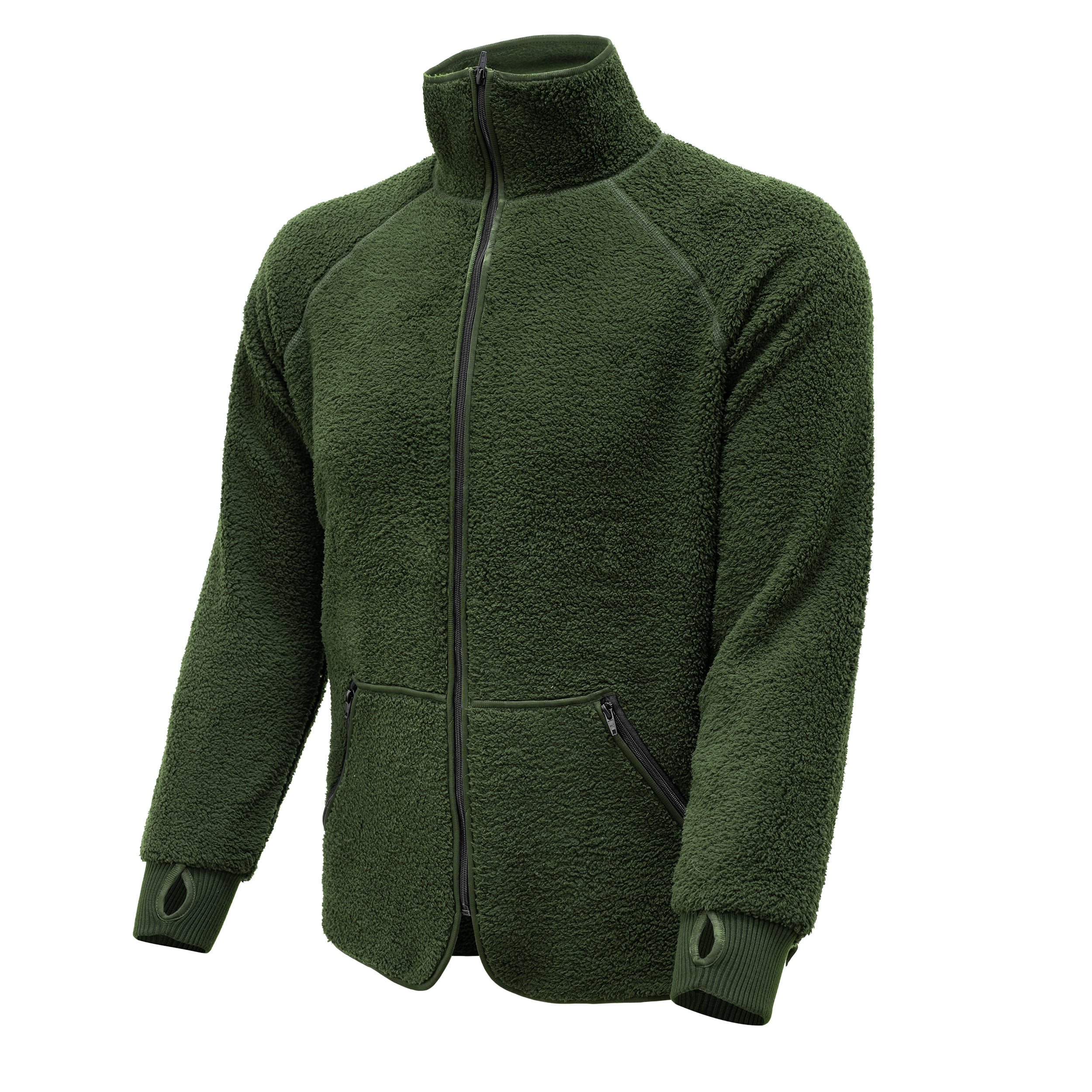 Bunda fleecová mikina se sníženou hořlavostí zelená Utility Jacket KL Holandsko originál Velikost: 6080/8590