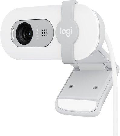 Logitech Brio 100 Full HD Webcamera, bílá, 960-001617