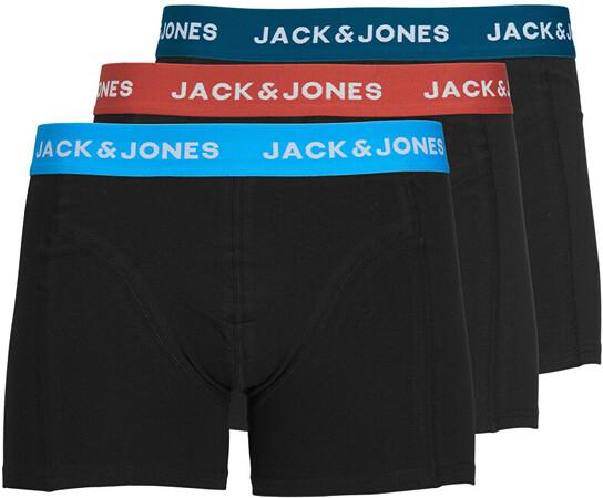 Jack&Jones 3 PACK pánské trenky JACMARVIN 12237286 Black