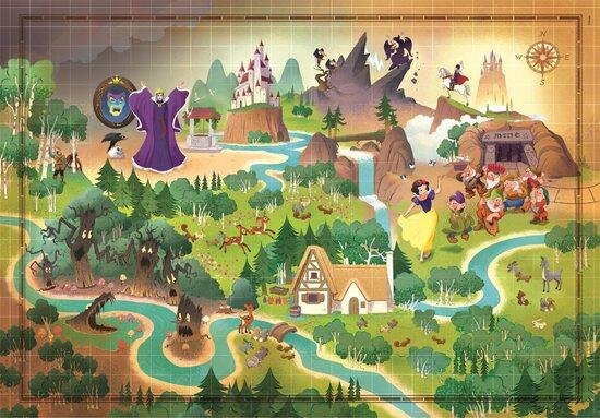 CLEMENTONI Puzzle Story Maps: Sněhurka 1000 dílků