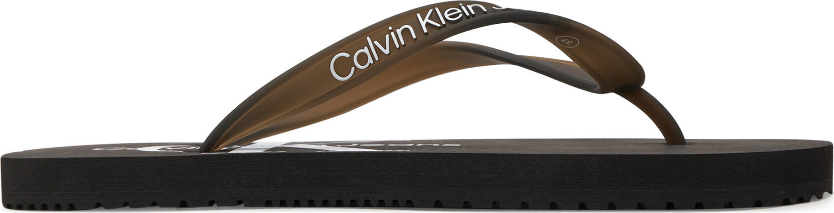 Žabky Calvin Klein Jeans Beach Sandal Monologo Tpu YW0YW01246 Black BDS
