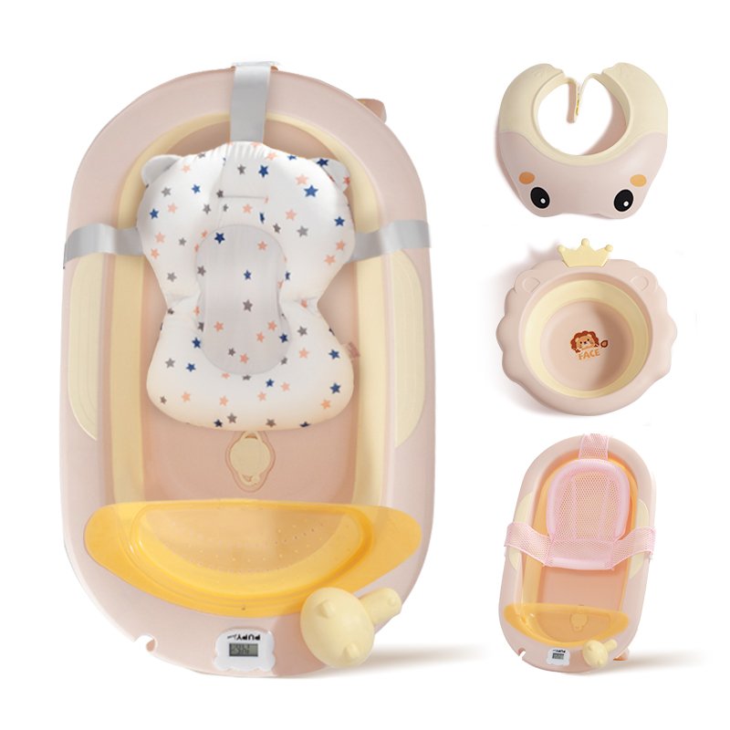 Dětská vanička Pupyhou s příslušenstvím, 7 dílů Barva: Pink (růžová)