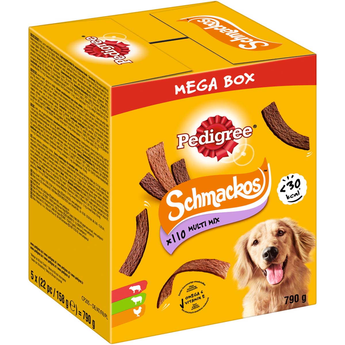 PEDIGREE Schmackos Mega Box Multi Mix 5 × 158 g