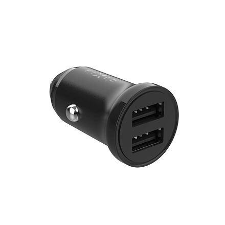 FIXED Dual USB Car Charger 15W + USB/micro USB Cable, black FIXCC15N-2UM-BK