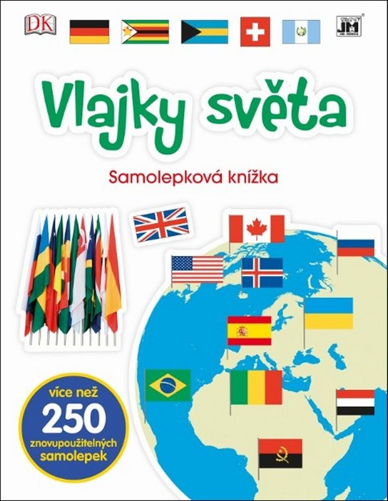 Samolepková knížka Vlajky světa