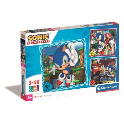 Clementoni - Puzzle 3x48 Square Sonic