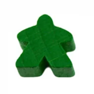 Hans im Glück Carcassonne: dřevěná figurka (Meeple) - tmavě zelená