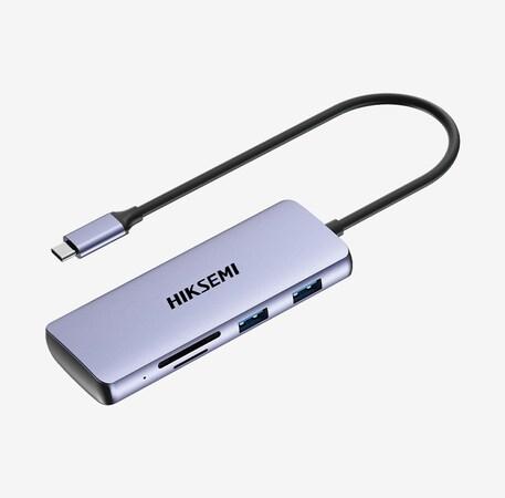 HIKSEMI hub DS8, Typ-C, 8v1, USB 3.0, HS-HUB-DS8(STD)/P/3U3/U2/H/S/T