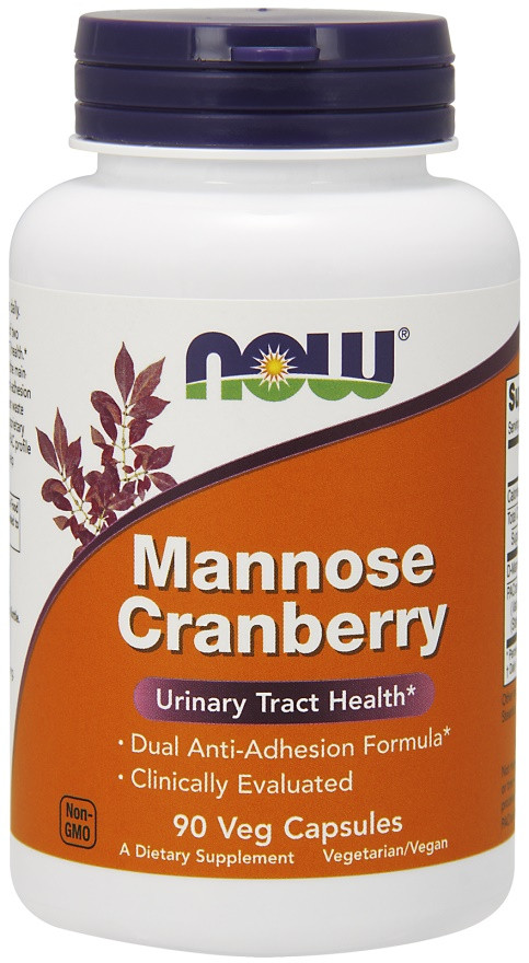 Now® Foods NOW Mannose Cranberry, D-manóza + brusinka, 90 rostlinných kapslí