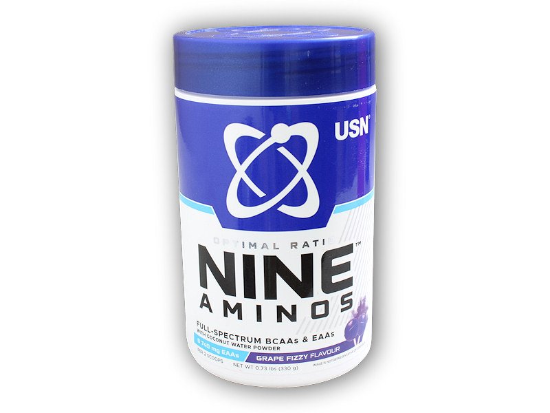 USN Nine aminos 330g full spectrum BCAA EAA Varianta: jelly bean flavour