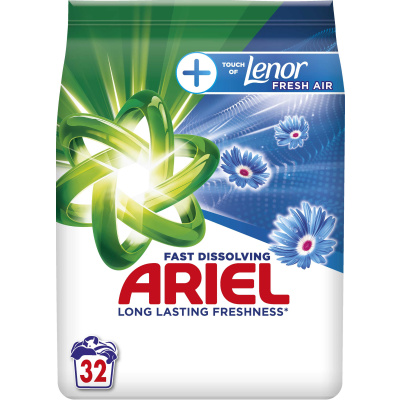 Ariel prací prášek Touch of Lenor Fresh Air 32 praní 1,76 kg