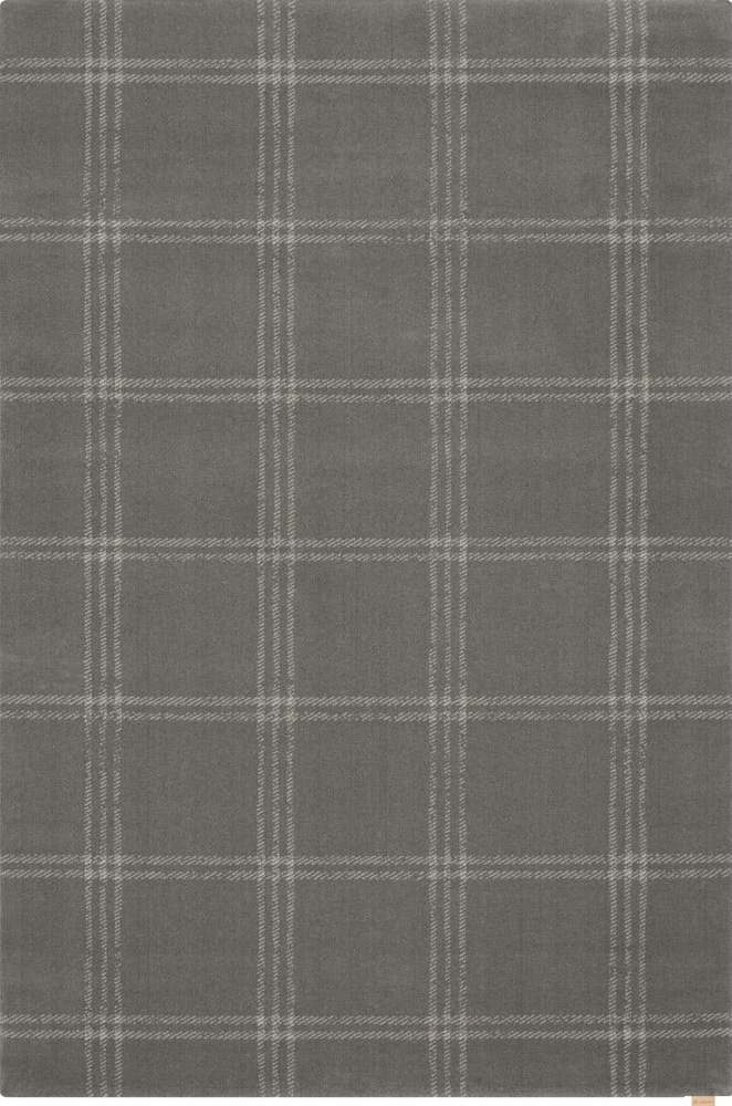Antracitový vlněný koberec 240x340 cm Calisia M Grid Prime – Agnella