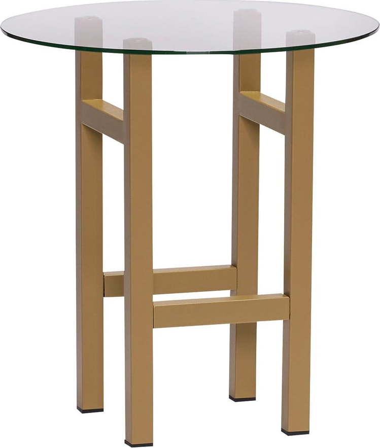 Kulatý odkládací stolek se skleněnou deskou ø 40 cm Elevate – Hübsch