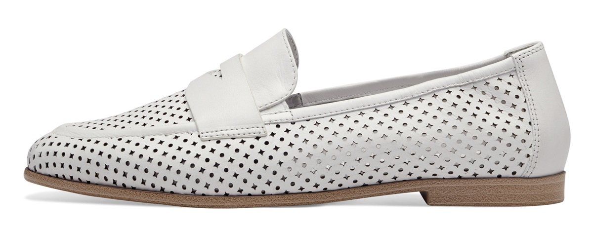 Tamaris 1-24210-42-110 Dámské mokasíny bílé 36
