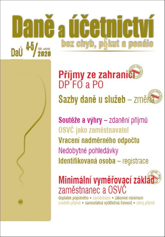 Daně a účetnictví bez chyb, pokut a penále 4-5/2020